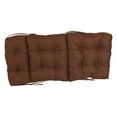 thumbnail image 2 of 20-inch by 42-inch Spun Polyester Solid Outdoor Tufted Chair Cushion Brown-Color, 2 of 2
