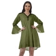 thumbnail image 1 of Moomaya Robes Aguichant Brodées Femmes Été Boho Plage Robes Femmes, 1 of 4