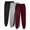 MEN PANTS-A72-Wine, variant on Mens Casual Joggers Pants Stretch Waist Drawstring Cargo Pants Casual Sweatpants with Pockets Mens Athletic Gym Cargo Pants ,M-Wine