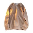thumbnail image 5 of Chandail à Capuchon Polo Marron, Chandails à Capuchon Graphiques en Coton pour Hommes, Chandails à Capuchon pour Hommes, Mode Masculine Printemps et Automne Pull Décontracté à Manches Courtes Col Rond Couleur Unie Fin, 5 of 5