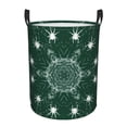 thumbnail image 1 of DouZhe Paniers à Linge Imperméables et Pliables, Piège à Toiles d'Araignée avec Poignées, Vert, 1 of 6