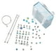 thumbnail image 1 of Kit de 63 piezas para hacer pulseras, sueltas, kit de pulseras con abalorios para niñas, regalo Valentín Azul, 1 of 6
