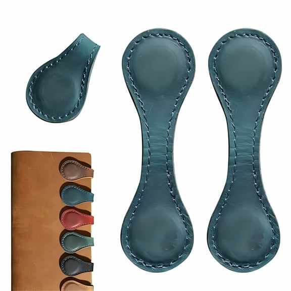 CCOCC Leather Magnetic Bookmarks - Custom Magnetic Bookmark With Engraved Logo Text,Vintage Magnetic Bookmark Clips Customized Gifts For Women Kids Men Book Lovers