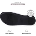thumbnail image 3 of Roxoni Womens Soft Open Toe Slide Slippers, Indoor Outdoor Rubber Sole Beige, 3 of 5