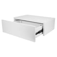 thumbnail image 1 of Floating Nightstand,White Geometric Wall Mounted Nightstand Modern Wall Mounted Floating Bedside Table Nightstand Shelf With Drawer Home Furniture For In Bedroom, Living Room, 1 of 8