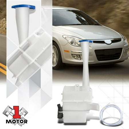 Windshield Washer Reservoir Tank w/Pump+Cap for 07-10 Elantra Sedan HY1288102