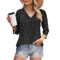 thumbnail image 2 of Women's T-Shirts Plus Size Off The Shoulder Short Sleeve Casual Blouse Ladies Summer Trendy T-Shirts Multicolor XL, 2 of 7