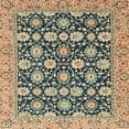 thumbnail image 1 of Ahgly Company Indoor Square Abstract Brown Abstract Area Rugs, 4' Square, 1 of 6