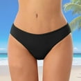 thumbnail image 2 of HCNTES Women's Bikini Bottoms featuring Criss Cross Front Straps and a Low Rise, Adding a Touch of Allure to Your Beach Attire,S Black, 2 of 5