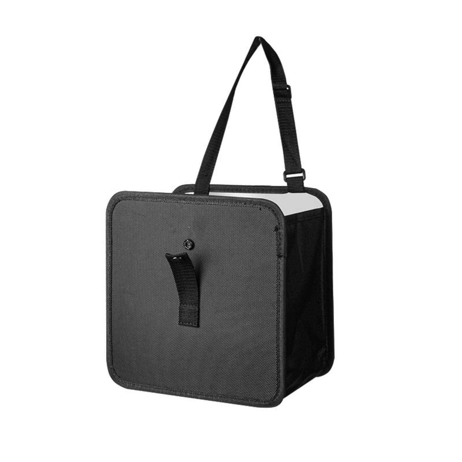 Foldable Oxford Cloth Car Trash Can Hanging Seat Back Organizer,Waterproof Leakproof Multifunction Storage Bag,Adjustable Straps Stable Design,SUV Sedan Travel Auto Accessories