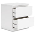 thumbnail image 4 of Signature Design by Ashley Onita 2 Drawer Modern Nightstand, White, 4 of 9