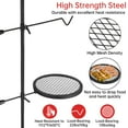 thumbnail image 2 of QinaQin Heavy Duty 24.4 x 24.4 Inch Campfire Grill Grate with Garbage Rack for Outdoor BBQ, 2 of 8