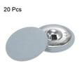 thumbnail image 3 of Unique Bargains 20pcs 44L Fabric Cloth Covered Button 28mm Round Metal Shank Sewing Buttons for Suits Dress Blouses, Light Blue, 3 of 5