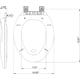 thumbnail image 3 of Tapa para asiento de inodoro redonda, cierre suave, instalación fácil y diseño cómodo, color blanco, 3 of 6