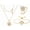 Set, variant on Sunflower Fidget Necklace for Women Gold Moon Necklace Rotating Heart Necklaces Spinning Crystal Flower Anxiety Necklaces Crescent Moons Jewelry Accessories