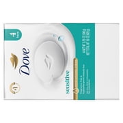 Dove Beauty Bar Soap For Sensitive Skin, Sensitive, Fragrance Free And Hypoallergenic, 3.75 oz 4 Bars