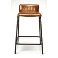 thumbnail image 4 of Butler Specialty Ludlow Leather And Metal Counter Stool In Brown, 4 of 5