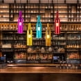 thumbnail image 6 of 5-Light Wine Bottle Chandelier Multicolor Retro Industrial Pendant Light with 5 Glass Bottle Shades & Adjustable 59in Chain, 6 of 10