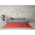 thumbnail image 3 of Ahgly Company Indoor Round Oriental Red Industrial Area Rugs, 4' Round, 3 of 4