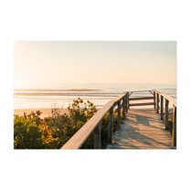 Golden Days - Photography Beach Coastal Ocean Sunset Nature Landscape Scenic Unframed Wall Art Print 4 x 6 inches