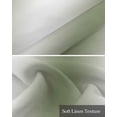 thumbnail image 6 of Green White Ombre Kitchen Valances for Windows Farmhouse Linen Window Valance Curtain for Living Room Window Treatment Country Pastoral Gradient Minimalist Valance Rod Pocket Topper, 42 x 18 Inch, 6 of 6