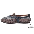 thumbnail image 4 of DeHolifer Womens Mesh Ballet Flats Mary Jane Fishnet Ballerina Buckle Strap Comfortable Causal Dress Shoes, 4 of 8