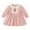 Pink-09, variant on Ugoldhm Girls Lace Fashion Dress 2-8Y Fall Cotton Long Sleeve Crew Neck Casual & Special Occasion