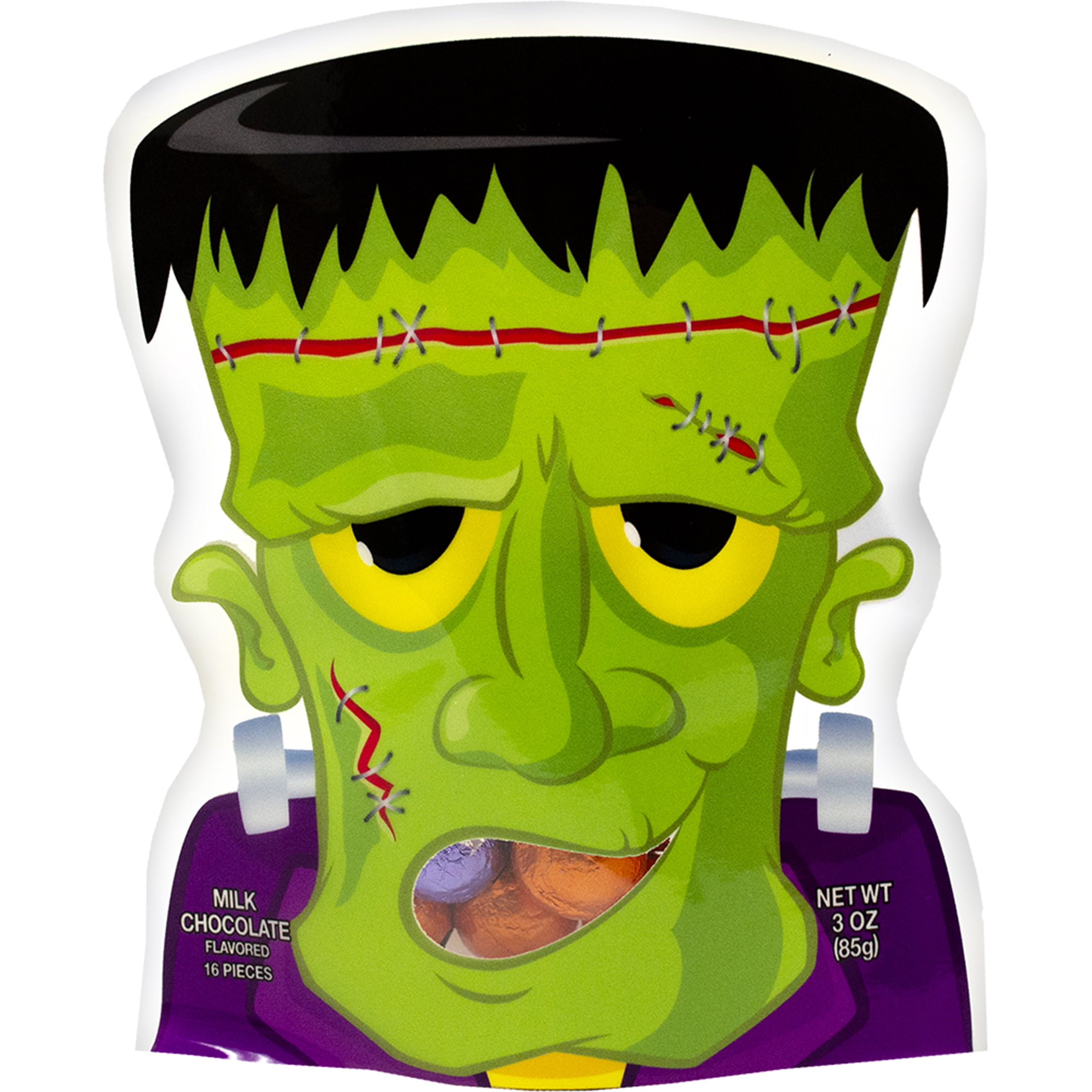 RM Palmer Halloween Party Pals Monsters Milk Chocolate Candy, 3 oz, 16 Pieces