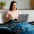 thumbnail image 6 of Gift for My Daughter Blanket from Mom as Birthday Present I Love You Letter to Her, Ultra-Soft Flannel Fleece Light Weight Bed Throw (60x50'''', Daughter Gift), 6 of 6