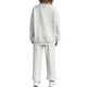 thumbnail image 3 of Conjunto Deportivo de Dos Piezas para Mujer: Sudadera y Pantalón Deportivo de Cuello Redondo Liso y Holgado, Conjunto de Jersey para Estar en Casa. XL, 3 of 6