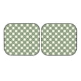 thumbnail image 7 of Goofa Daisy Plaid Green Pattern 2 Piece Car Windshield Sun Shade Foldable | Front Windshield Shade for Sun, Heat and UV Rays | Sunshade for Car Front Window-, 7 of 7