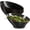 Black With Gold Rim, variant on PLASTICPRO Angled Clear Plastic Serving Bowls Gold Rim Plasticware Disposable Bowls, 4 pack