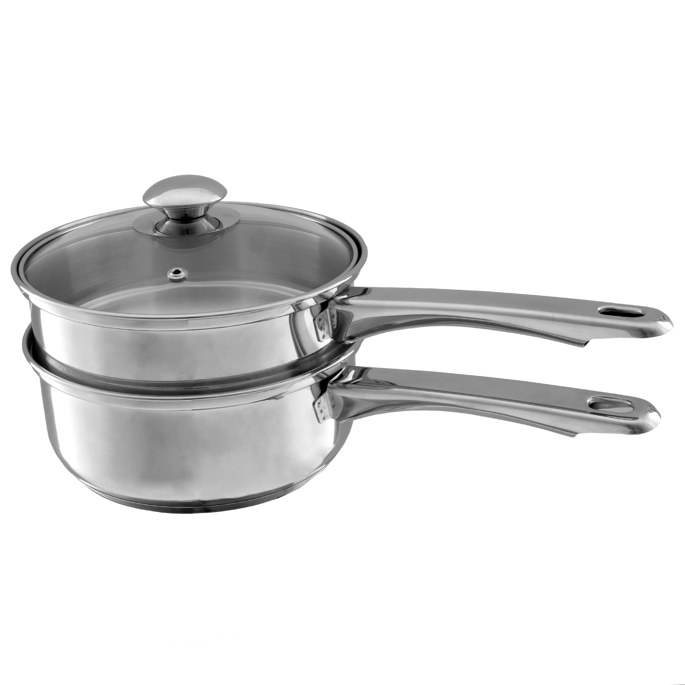 Mainstays Stainless Steel 3quart Sauce Pan With Straining Lid for sale online 