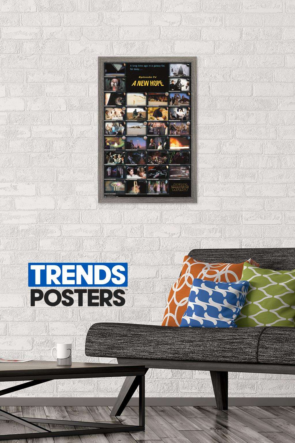Star Wars: A New Hope - Frames Wall Poster, 14.725" x 22.375", Framed