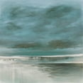 thumbnail image 2 of Hinz 15x15 White Modern Wood Framed Museum Art Print Titled - Deserted Shore, 2 of 4