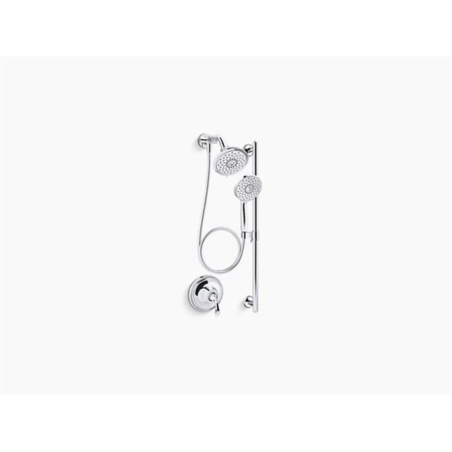 Kohler K-22180-G-CP 1.75GPM Forte Essentials Performance Shower - Polished Chrome