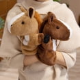thumbnail image 2 of Creative Horse Stuffed Animal Plush Puppet，Soft Plush Puppet for Storytelling Role Playing Teaching, Easter Basket Mat, 2 of 7