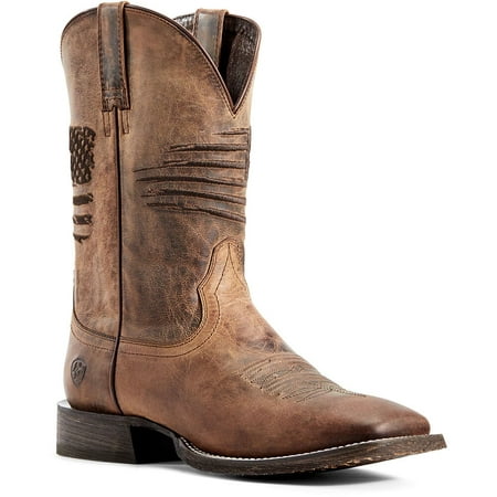 10029699 Ariat Men's Circuit Patriot Western Boots - Weathered Tan
