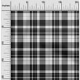 thumbnail image 2 of oneOone Silk Tabby Black Fabric Check Sewing Craft Projects Fabric Prints By Yard 42 Inch Wide, 2 of 4