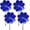 Dark Blue, variant on Minzimin 4PCS Flower Wind Spinner Sparkly Lawn Pinwheel 11.8 inch Colorful Rainbow Garden Windmill for Garden, Party, Outdoor, Yard Decor,bird repellent