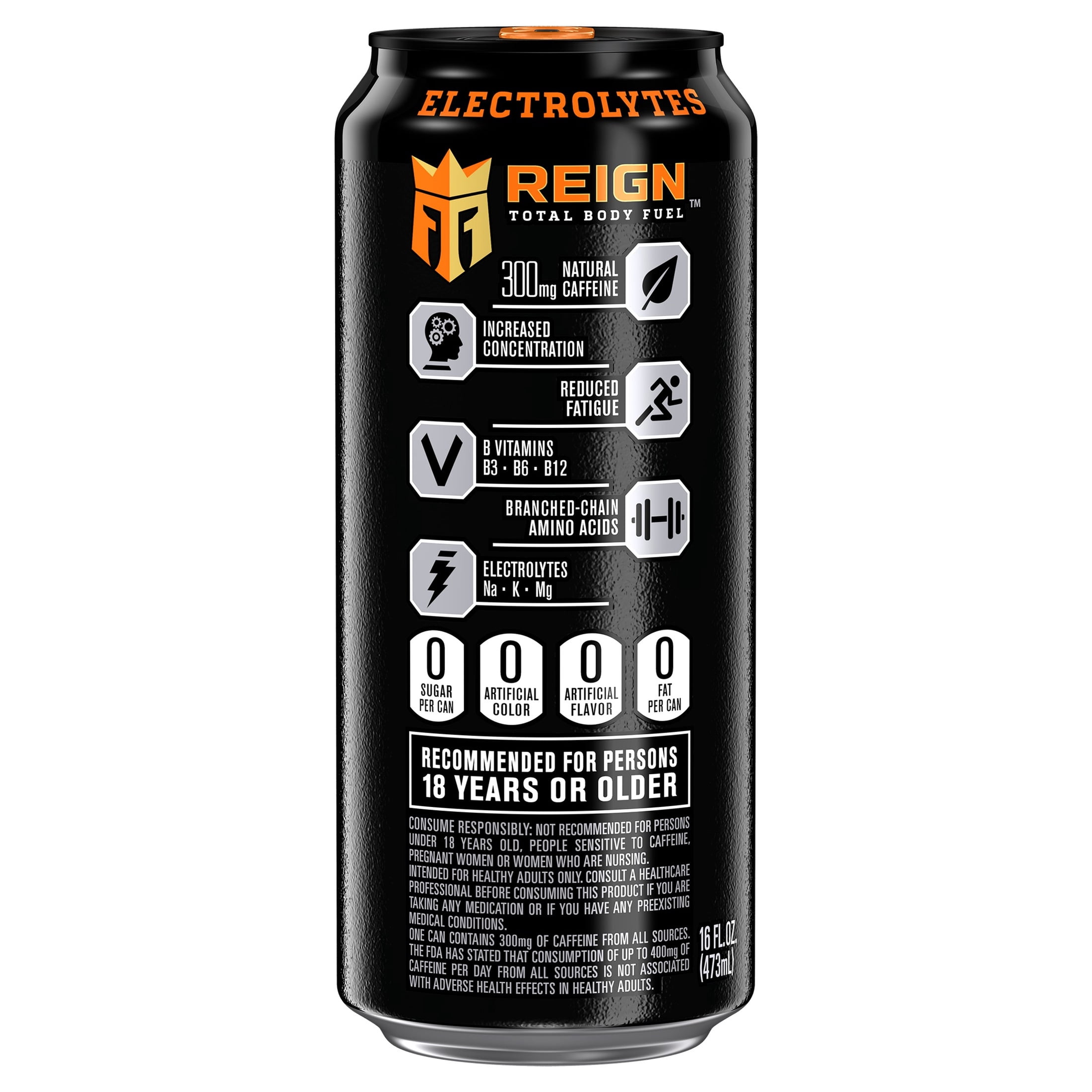 (3 pack) Reign Total Body Fuel Orange Dreamsicle Sugar Free Energy Drink 16oz Can