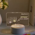 thumbnail image 5 of Vacemry Under $5 Acrylic Message Board, LED Writing Tablet, Reusable Memo Pad with Night Light, Desktop Office Planner, Gift for Friends, Family, 5 of 7