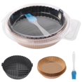 thumbnail image 2 of Air Fryer Paper Liners Set - Non-Stick Parchment Bowl with Silicone Tray and Brush, 2 of 7