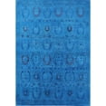 thumbnail image 1 of Ahgly Company Indoor Rectangle Mid-Century Modern Deep SkyBlue Oriental Area Rugs, 7' x 9', 1 of 6