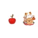 thumbnail image 1 of Combinación De Escultura De Fruta De Cerámica Y Reloj De Pared Con Forma De Gato Para Decoración Del Hogar. Adorno único Para La Habitación De Los Niños, El Estudio, La Oficina, El, 1 of 8