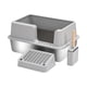 thumbnail image 3 of Caja de arena para mascotas con parte abierta, bandeja de arena para mascotas a prueba de salpicaduras con pala, bandeja de arena para 608 cm x 408 cm x 293 cm, 3 of 9