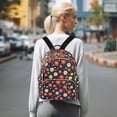 thumbnail image 7 of FORMRS Mini Backpack Purse for Women Quilted Travel Daypack Casual Shoulder Bag, Red Floral, 7 of 7