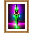 thumbnail image 2 of Stephen Chambers 11x14 Gold Ornate Wood Framed With Double Matting Wall Art Titled - Neon Venus 9, 2 of 6