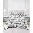 thumbnail image 2 of Quilts Queen Size Bedding Set, Farmhouse Country Reversible Summer Quilt 3 Pieces, Black Vintage Trees Rustic French Garden Lightweight Bedspreads Coverlets with 2 Pillow Shams for All Seasons, 2 of 5