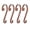 Copper, variant on Haute Decor Stocking Scrolls Stocking Hanger - 4 Pack (Brushed Nickel) - Christmas Stocking Holder Set - for Various Mantel Sizes and Styles, Including Large mantles
